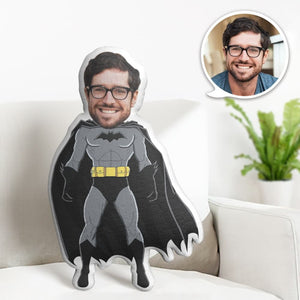 Custom Face Pillow Personalized Photo Pillow Muscle Batman MiniMe Pillow Gifts for Him - My Face Gifts