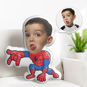 Custom Face Pillow Personalized Photo Pillow Launch Spider-Man MiniMe Pillow Gifts for Kids - My Face Gifts