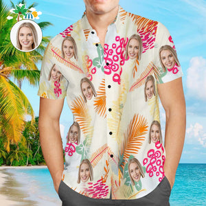Custom Face Hawaiian Shirt Summer Personalized Shirt with Your Photo Pineapples - faceboxerUK