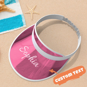 Custom Engraved Sun Hat Colorful Summer Gifts - Pink