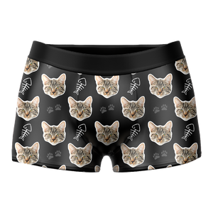 Custom Face On Boxer Shorts Men's Gifts Photo Boxer Briefs - Cat