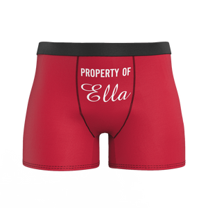 Men's Personalized Name Colorful Boxer Shorts