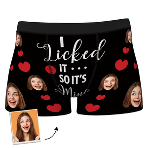 Custom Face On Boxer Shorts Men's Gifts Photo Boxer Briefs - It's Mine Now