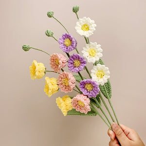 Bell Orchid Crochet Flower Handmade Knitted Flower Gift for Lover - My Face Gifts