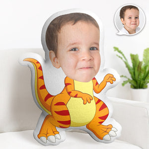 Custom Face Pillow Personalized Photo Pillow Tyrannosaurus Rex MiniMe Pillow Gifts for Kids - My Face Gifts