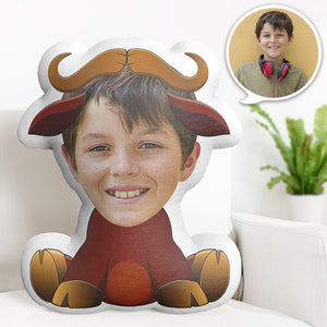 Custom Face Pillow Personalized Photo Pillow Sitting Cattle MiniMe Pillow Gifts for Kids - My Face Gifts
