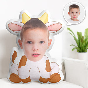 Custom Face Pillow Personalized Photo Pillow Cow MiniMe Pillow Gifts for Kids - My Face Gifts