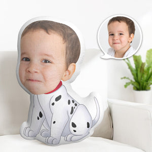 Custom Face Pillow Personalized Photo Pillow Spotted Dog MiniMe Pillow Gifts for Kids - My Face Gifts