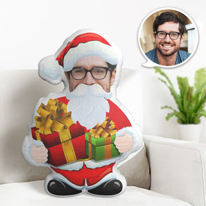 Custom Face Pillow Personalized Photo Pillow Gift Santa Claus MiniMe Pillow Gifts for Christmas - My Face Gifts