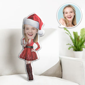Custom Face Pillow Personalized Photo Pillow Christmas Dress MiniMe Pillow Gifts for Christmas - My Face Gifts