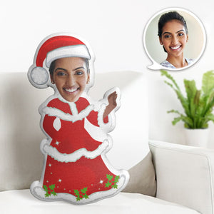 Custom Face Pillow My Face Pillow Christmas Dress MiniMe Pillow Gifts for Christmas - My Face Gifts