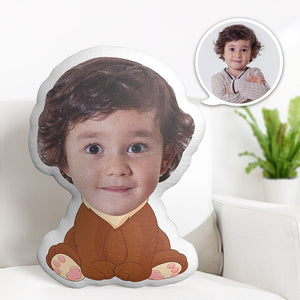 Custom Face Pillow Personalized Photo Pillow Shy Lion MiniMe Pillow Gifts for Kids - My Face Gifts