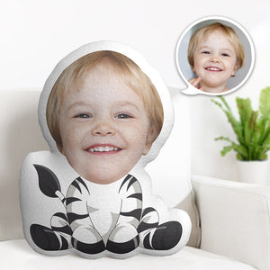 Custom Face Pillow Personalized Photo Pillow Striped Cattle MiniMe Pillow Gifts for Kids - My Face Gifts
