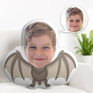 Custom Face Pillow Personalized Photo Pillow Bat MiniMe Pillow Gifts for Kids - My Face Gifts