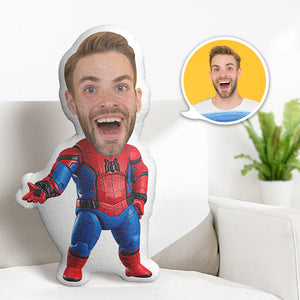 Custom Face Pillow Personalized Photo Pillow Reach Out Spider-Man MiniMe Pillow Gifts for Him - My Face Gifts