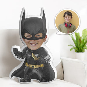 Custom Face Pillow Personalized Photo Pillow Golden Batman MiniMe Pillow Gifts for Kids - My Face Gifts