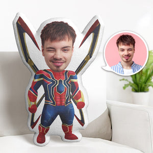 Custom Face Pillow Personalized Photo Pillow Spider Leg Spider-Man MiniMe Pillow Gifts for Him - My Face Gifts
