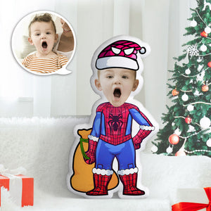 Custom Face Pillow Personalized Photo Pillow Spider-Man MiniMe Pillow Gifts for Chirstmas - My Face Gifts