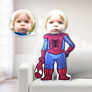 Custom Face On Pillow Face Cartoon Body Pillow Personalized Photo Pillow Gift - Spider Man Minime Pillow