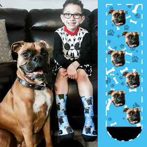 Custom Face On Socks Personalized Photo Socks Gifts For Pet Lover - Dog