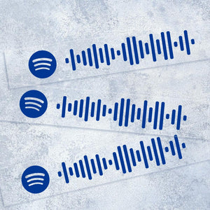Custom Spotify Song Decal Car Decal Custom Decal Car Sticker Blue