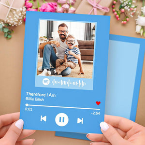 Personalized Spotify Scannable Music Card Greeting Card