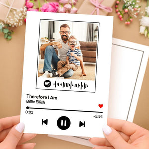 Custom Spotify Code Gifts Music Cards With Your Photo