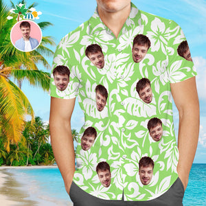 Custom Face Hawaiian Shirt Personalized Aloha Shirt Bulk Order Group Wedding Uniforms Summer Handmade Gifts