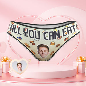 Custom Face Panties Personalized Women's Underwear Briefs Underpants Valentine's Day Gift for Her