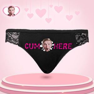 Custom Women Lace Panty Face Sexy Panties Women's Underwear - Cun Here - My Face Gifts