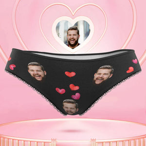 Custom Face Women's Panties for Girlfriend Valentine's Day Gifts Nice Butt