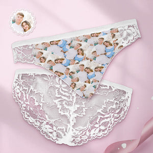 Custom Women Lace Panty Photo Collage Sexy Panties - My Face Gifts