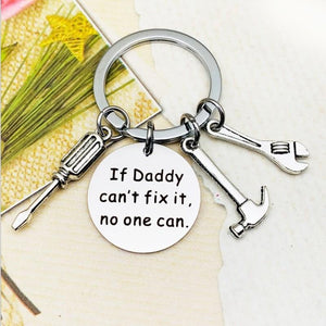 Father's Gift Hand Tools Keychain, If Daddy can't fix it no one can, Gifts for dad, Father's keychain, Grandpa gift, Step dad gift