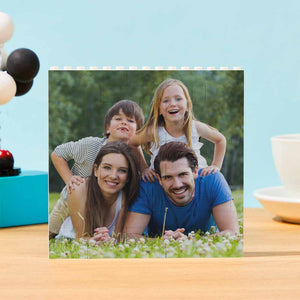 Personalized Building Block Puzzle Square Photo Brick Single Sided Photo Frame - My Face Gifts
