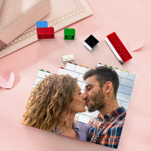 Personalized Building Brick Custom Photo Block Colors Brick Puzzles Gifts - My Face Gifts