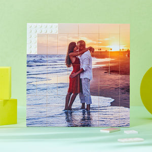 Custom Building Block Puzzle Personalized Photo Brick Gifts for lover - My Face Gifts