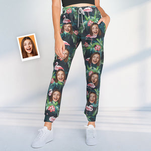Custom Face Sweatpants Personalized Hawaii Design Unisex Joggers - Gift for Lover
