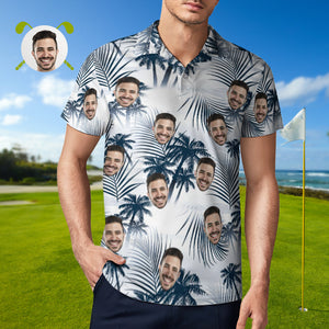 Custom Face Polo Shirt Personalized Gentle Hawaiian Golf Shirts