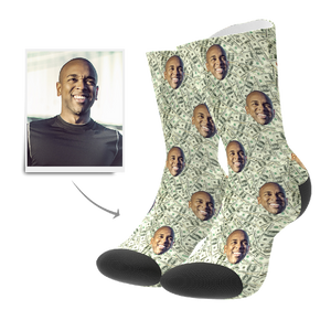 Custom Face On Socks Personalized Photo Socks Special Gifts - Money