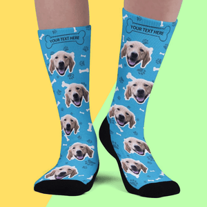 Custom Face On Socks Personalized Upgrade Breathable Socks Gifts For Pet Lover - Dog