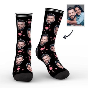 Custom Face On Socks Personalized Photo Socks Gifts For Family - Flamant