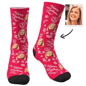 Custom Photo Socks Mom-Happy Mother's Day