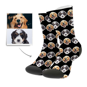 Custom Face On Socks Personalized Photo Socks Gifts For Pet Lover - Comic Style