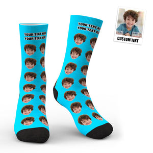 3D Preview Custom Face Socks Gifts For Dad #1 Daddy - My Face Gifts