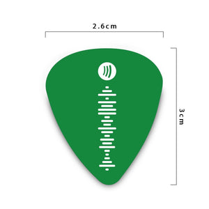 Custom Scannable Spotify Code Gifts Guitar Pick 12Pcs Engraved Personalized Music Song Guitar Pick Green
