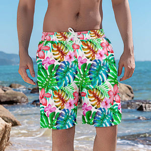 Men's swimming trunks beach leisure Pants In Nature Print