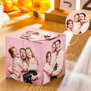 Multiphoto Rubic's Cube Personalized Folding Picture Cube Photo Frame Valentine's Day Gifts - My Face Gifts