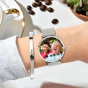 Custom Spotify Code Gifts Watch Engraved Music Song Photo Watch