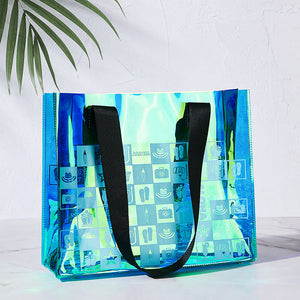Clear Illusion Laser Handbag PVC Waterproof Gift Bag